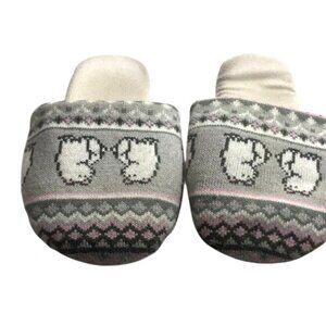 Justice Girls Shoes Slippers Pink/Gray Size S 2-5